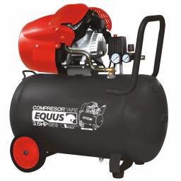 Compresor 3.5 HP 110L Equus Con Doble Cilindro 