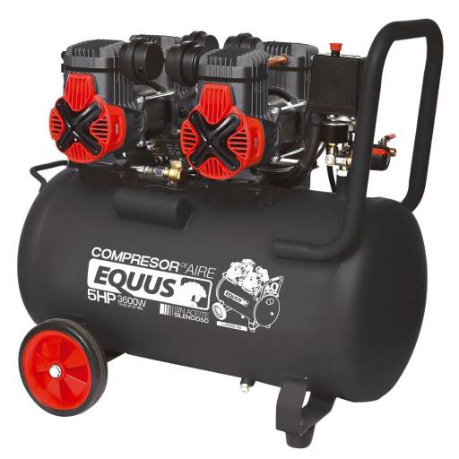 Compresor Sin Aceite Silencioso 5 HP 110L Equus